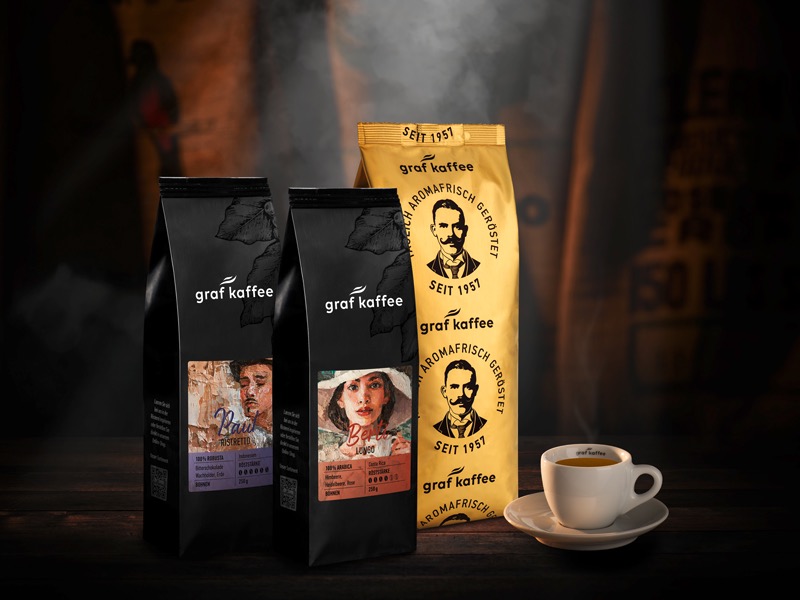 Berti und Paul 2 neue Kaffee als Hommage an das Gründerpaar von graf kaffee
